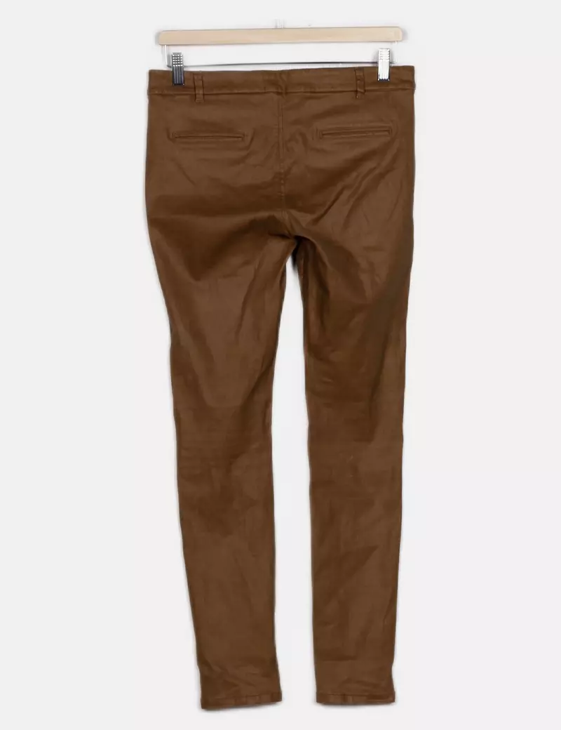 Massimo Dutti Pantalones de tela Rectos