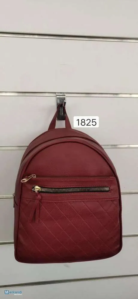 Mochila cuero sintético para mujer Claret - Nueva Colección