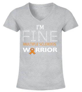 MULTIPLE SCLEROSIS/im fine Camiseta cuello pico Mujer