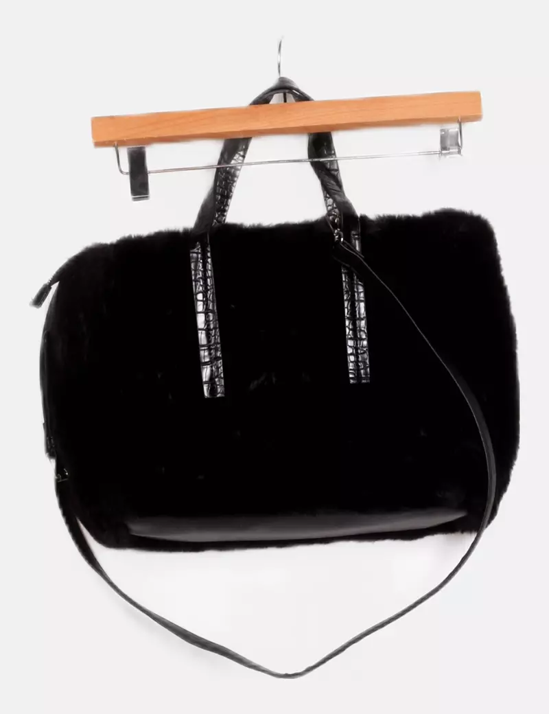 NoName Bolso negro peluche