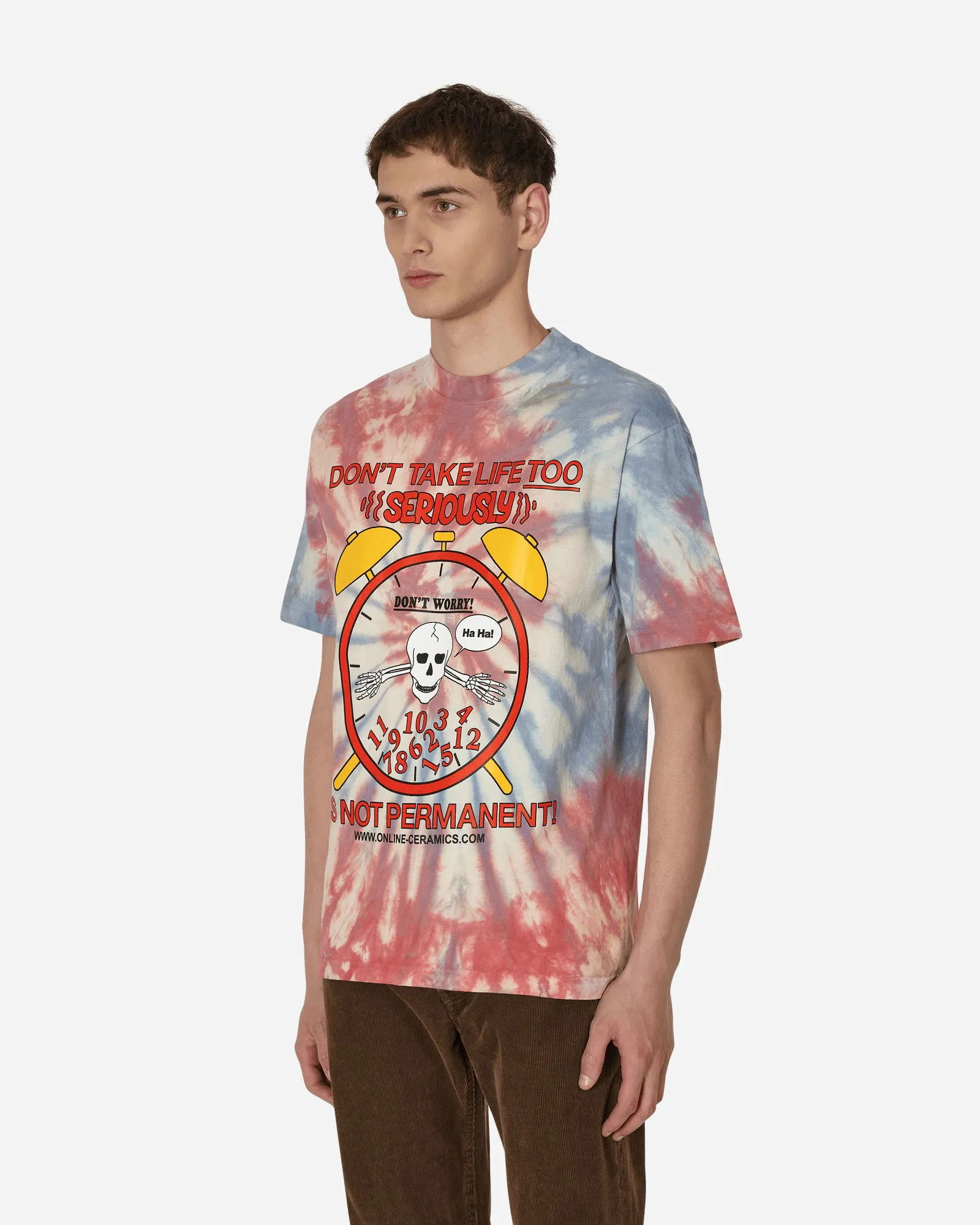 Online Ceramics Don't Worry Tie-Dye T-Shirt