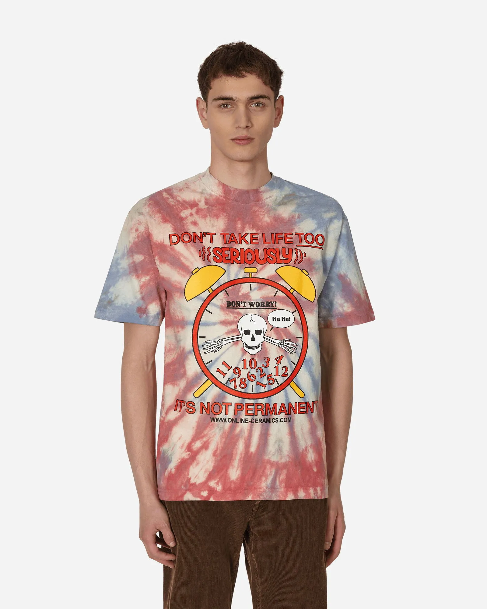 Online Ceramics Don't Worry Tie-Dye T-Shirt