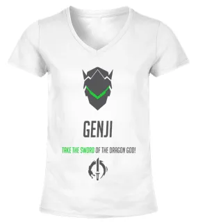 Overwatch Genji Camiseta cuello pico Mujer