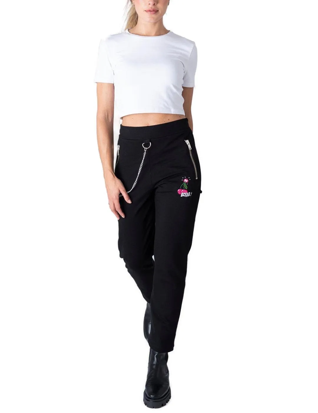 Pantalón Animosa Cherry bomb de tela para mujer