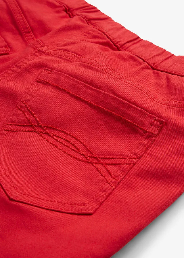 Pantalón de algodón cropped Rosa fresa