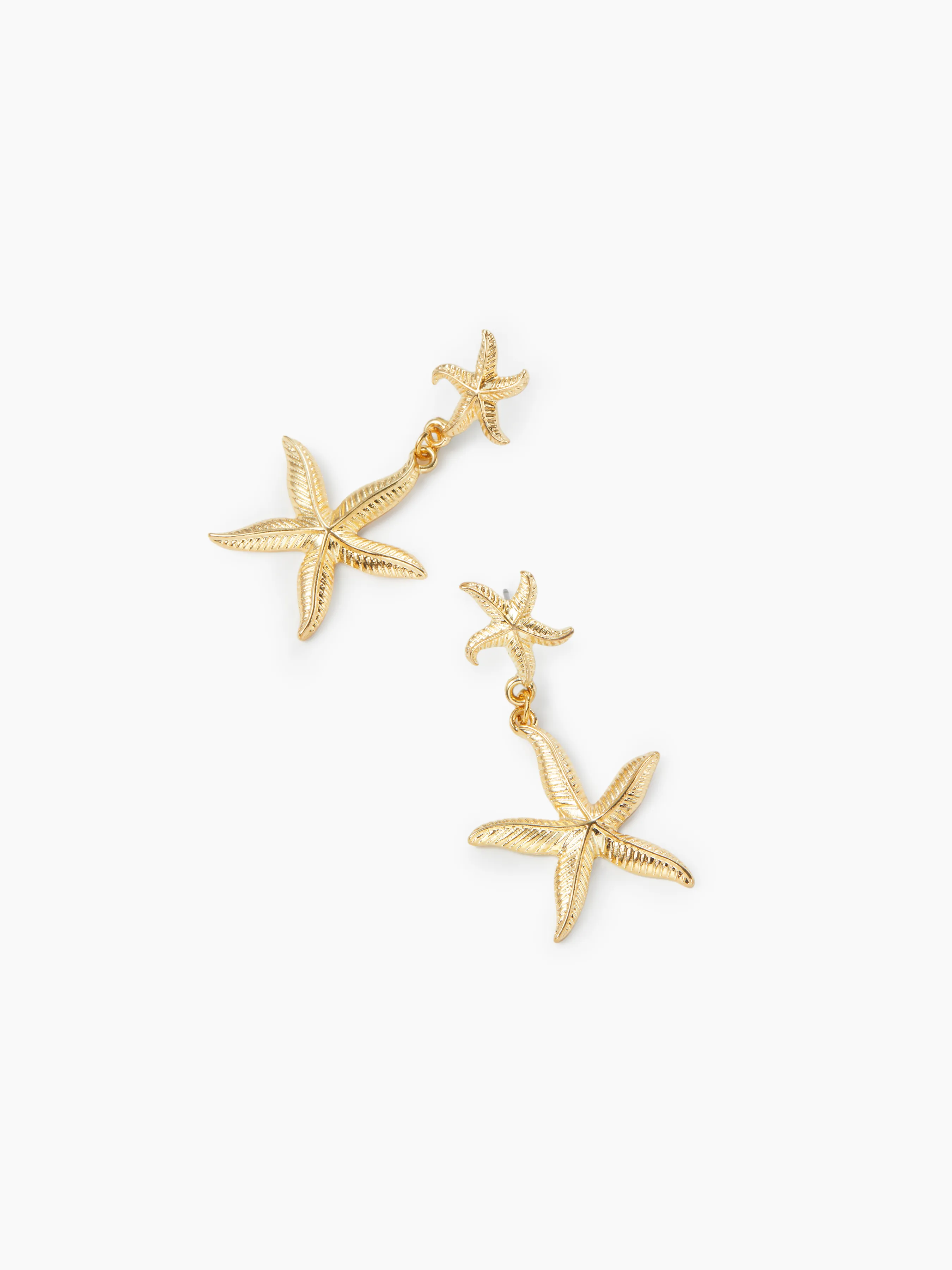 Pendientes de estrella de mar doble