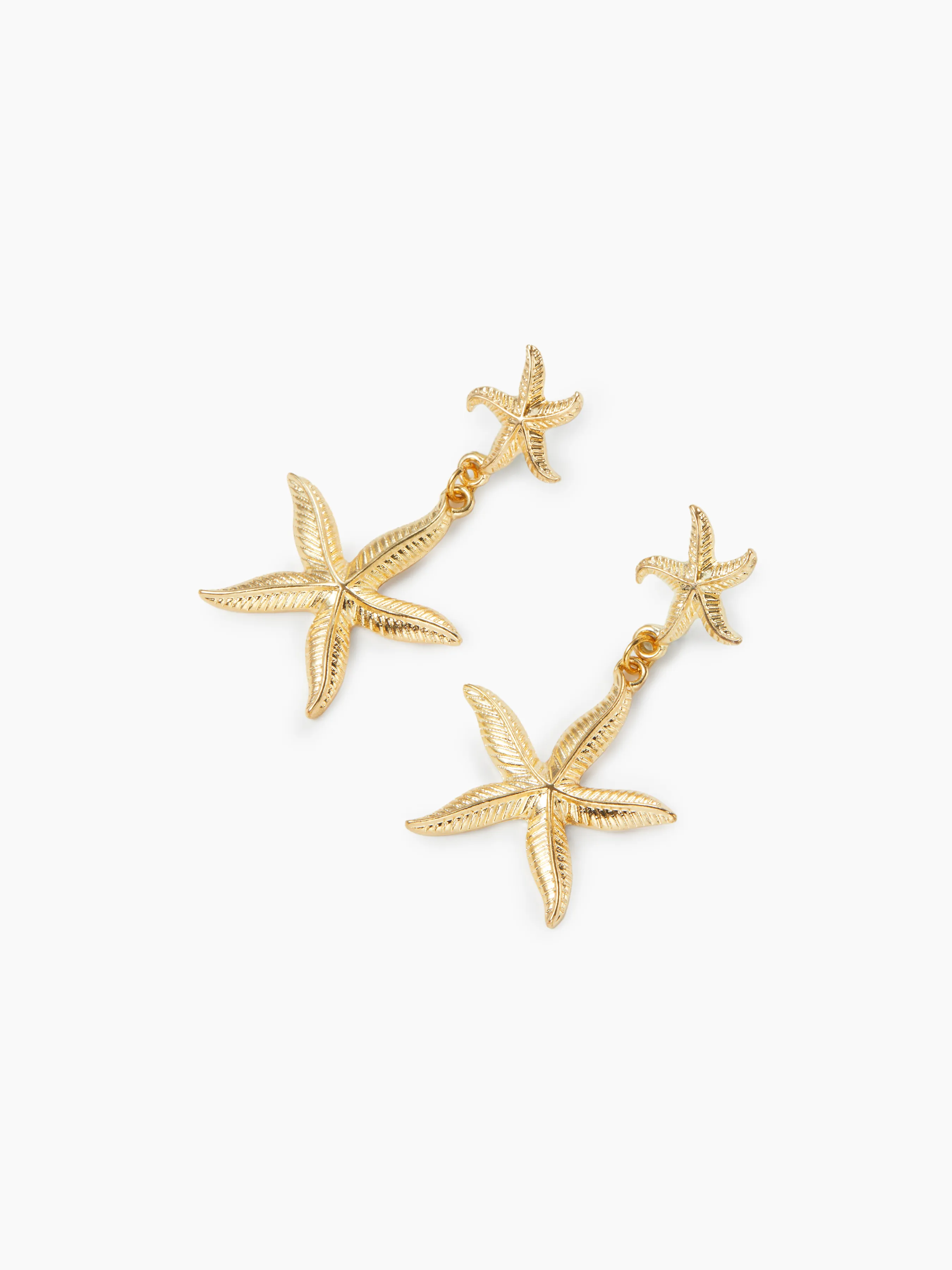 Pendientes de estrella de mar doble