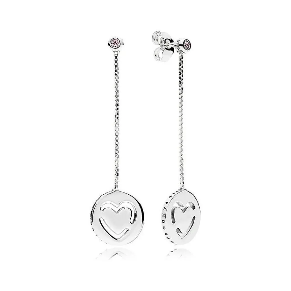 Pendientes en plata de ley Amor Puro