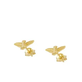 Pendientes plata de ley Aguila Gold