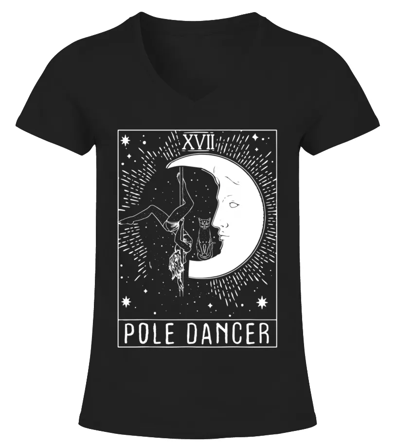 POLE DANCING TAROT CARD Camiseta cuello pico Mujer