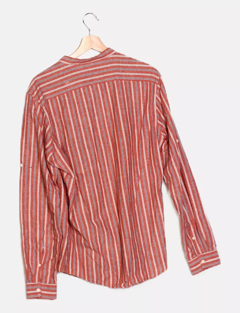 Pull&Bear Camisa roja rayas