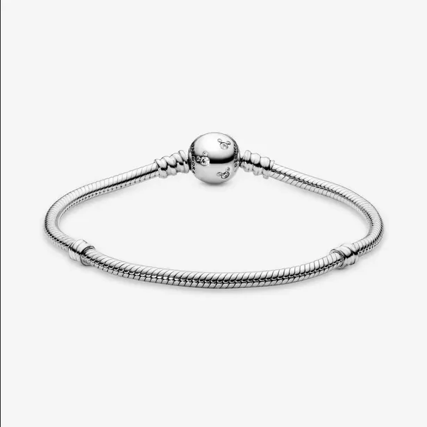 Pulsera Moments en plata de ley cierre Mickey 590731CZ