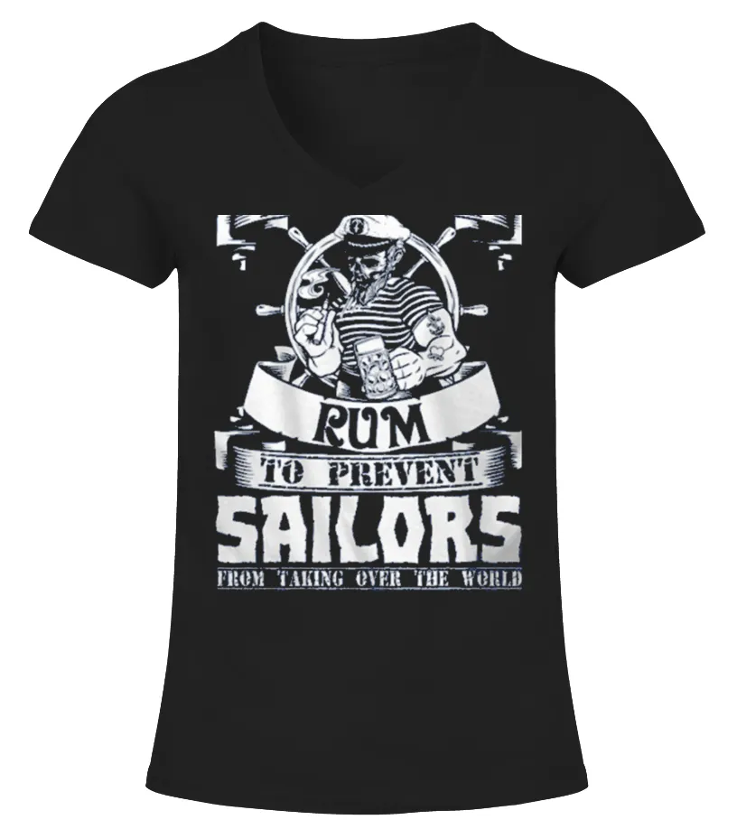 Sailors Love Rum Camiseta cuello pico Mujer