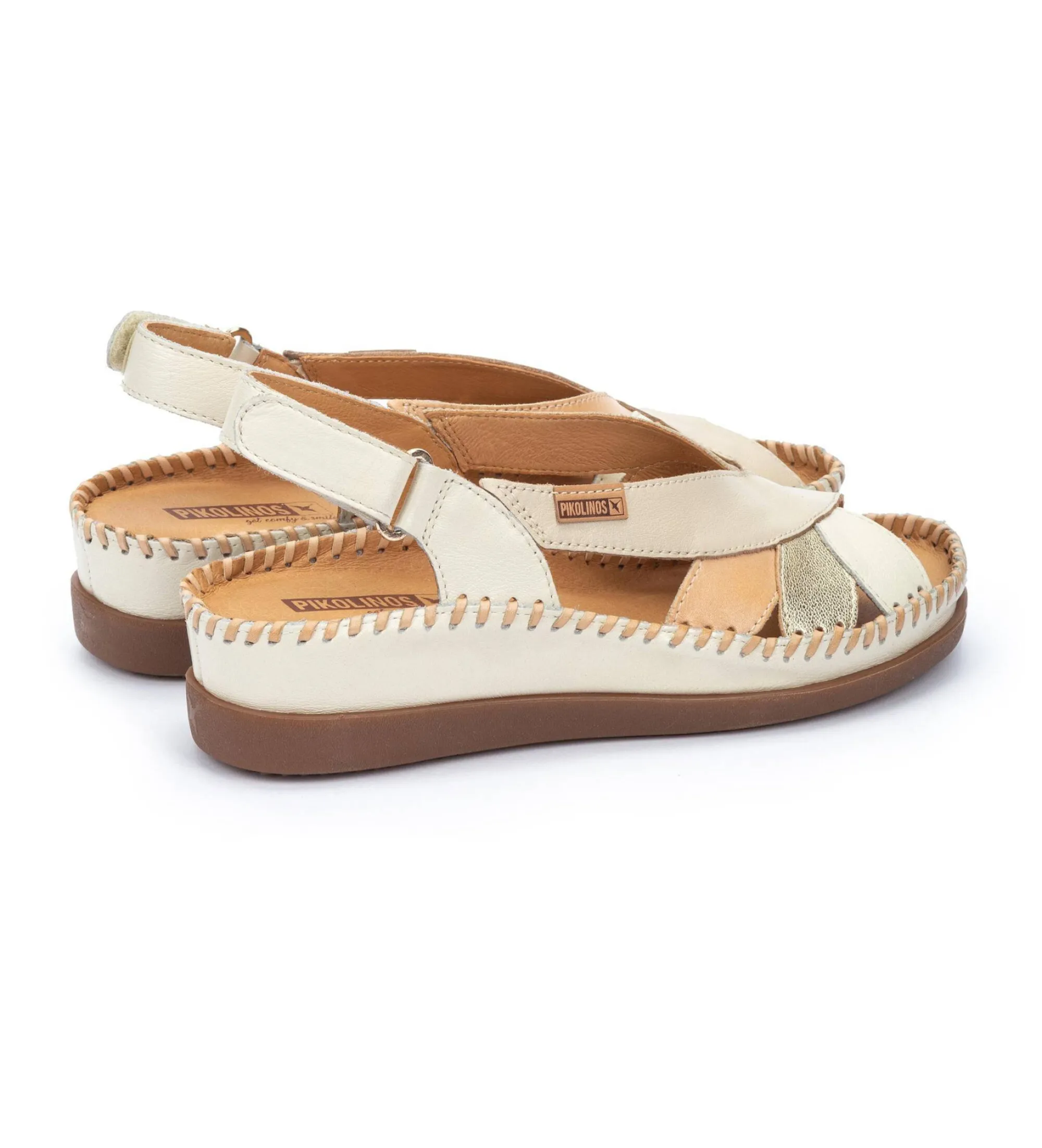 Sandalias de piel Cadaques blanco