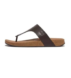 Sandalias de piel iQushion marrón