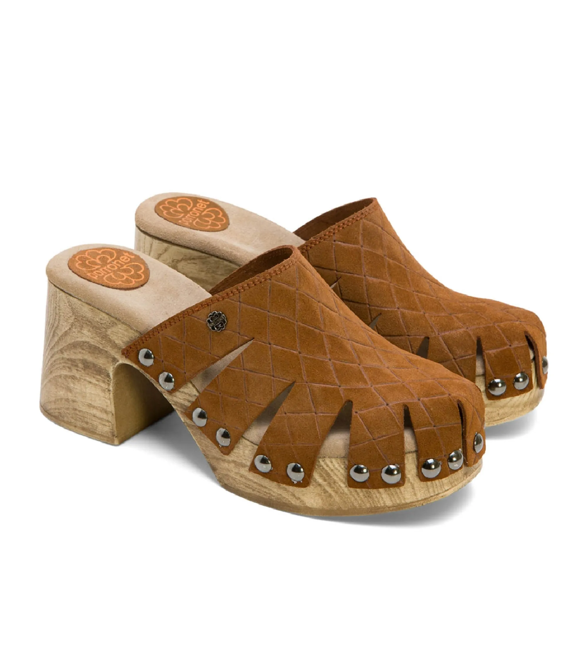 Sandalias de piel Malla marrón