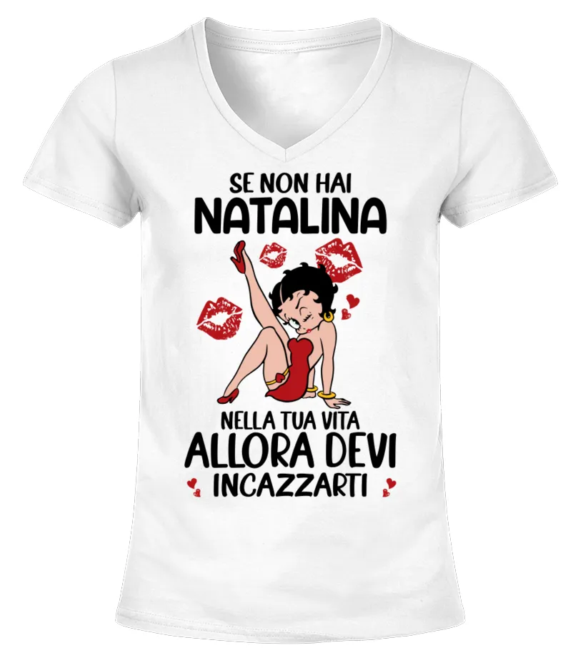 Se non hai Natalina Camiseta cuello pico Mujer