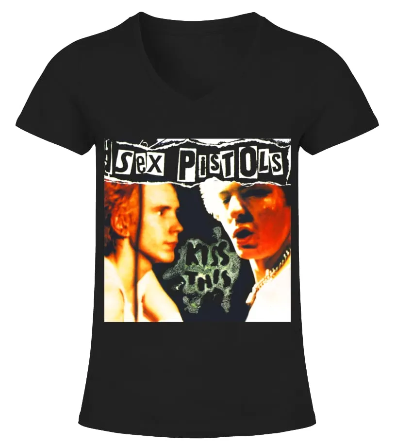 Sex Pistols BK (18) Camiseta cuello pico Mujer