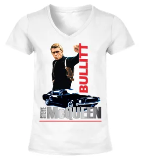 Steve McQueen - Bullitt (8) Camiseta cuello pico Mujer