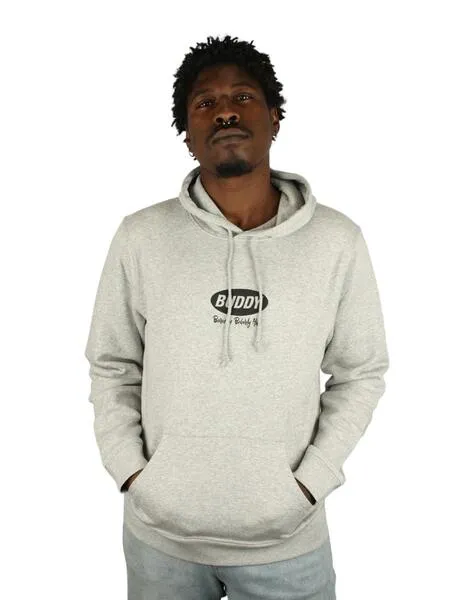 Sudadera Buddy Beverly Hills gris con capucha