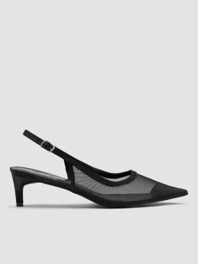 Tacones Slingback de Malla