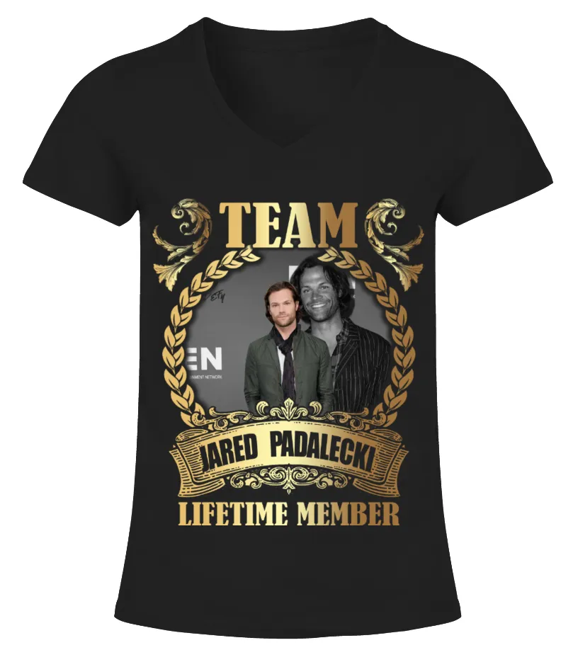 TEAM JARED PADALECKI - LIFETIME MEMBER Camiseta cuello pico Mujer