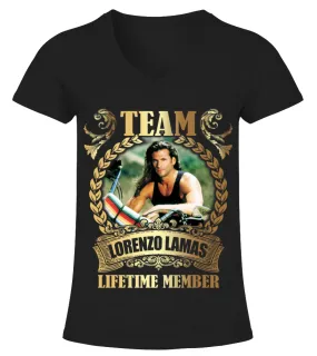 TEAM LORENZO LAMAS - LIFETIME MEMBER Camiseta cuello pico Mujer