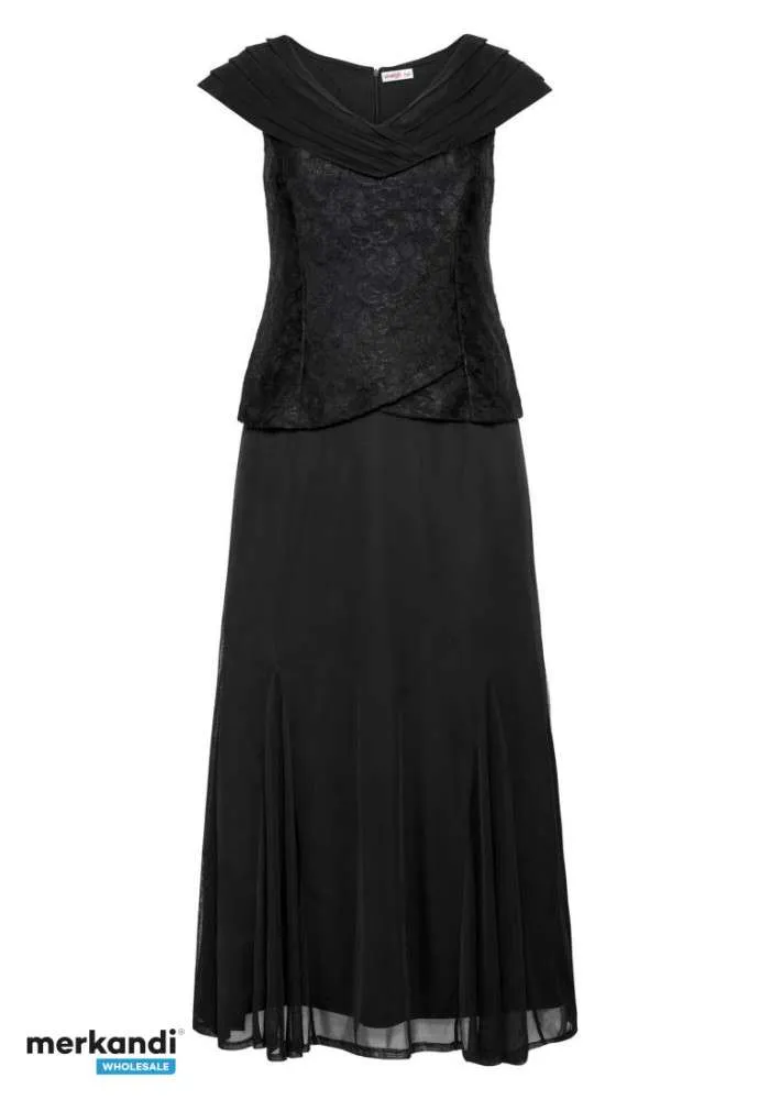 Vestido de encaje Sheego negro