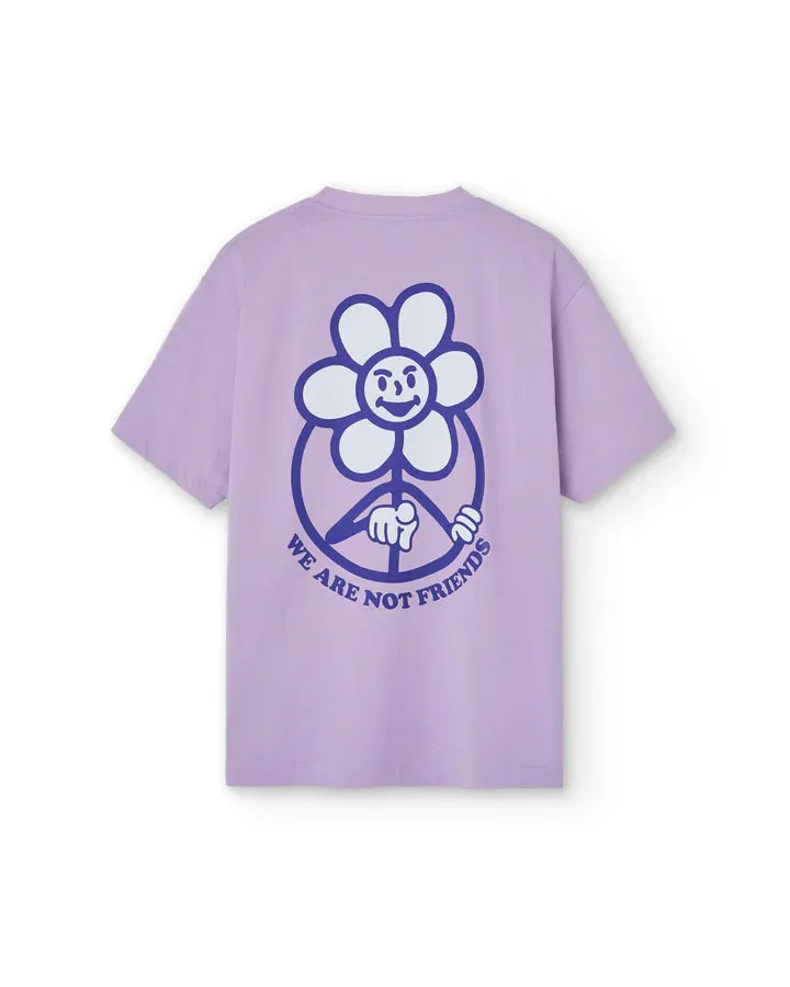 We Are Not Friends - Daisy Logo Lavender T-Shirt