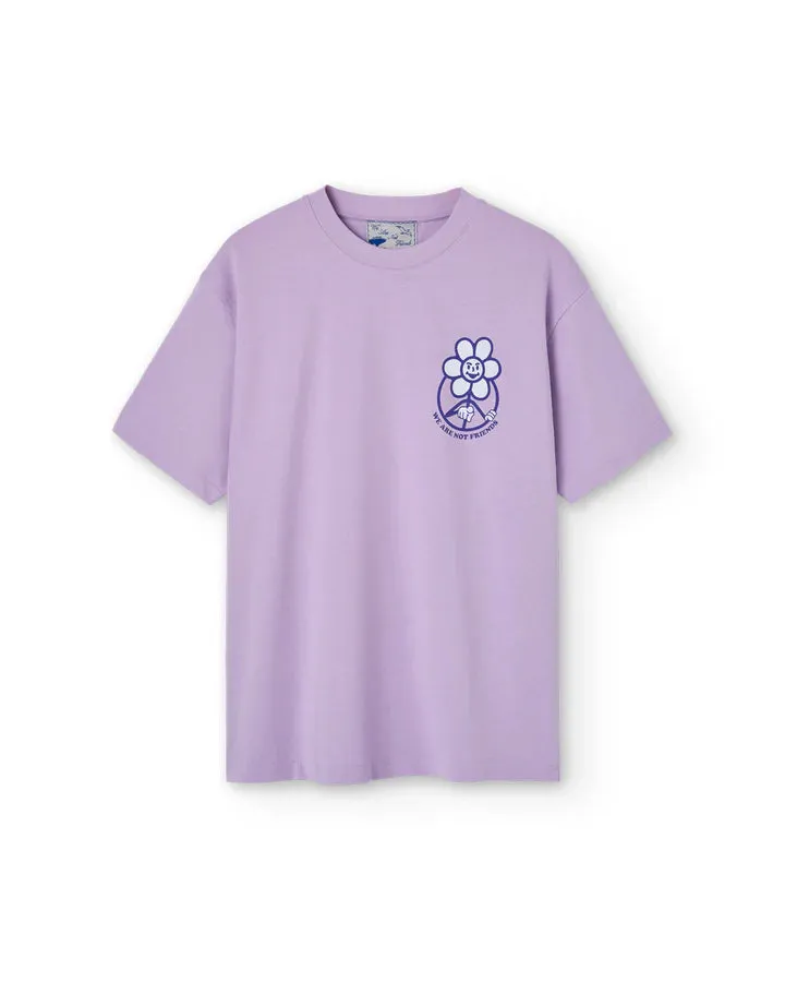 We Are Not Friends - Daisy Logo Lavender T-Shirt