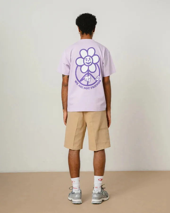 We Are Not Friends - Daisy Logo Lavender T-Shirt