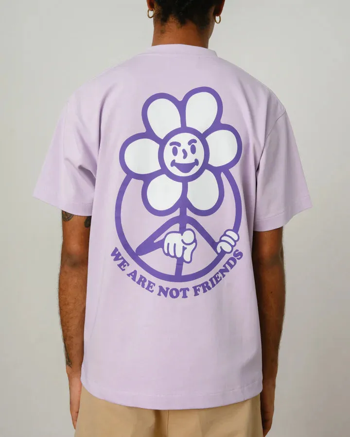 We Are Not Friends - Daisy Logo Lavender T-Shirt