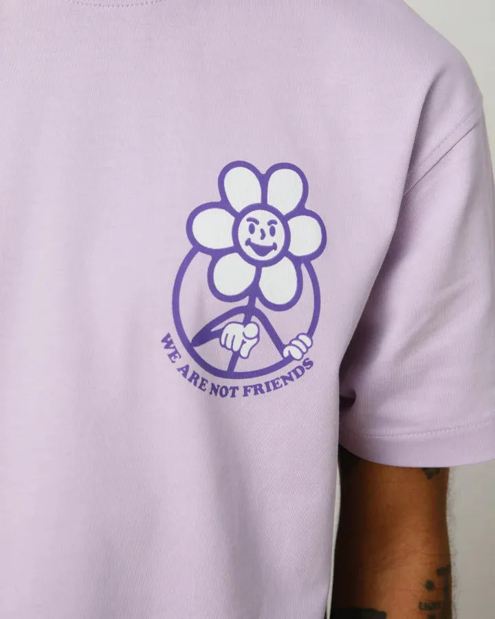 We Are Not Friends - Daisy Logo Lavender T-Shirt