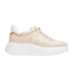 Zapatillas de piel Roma Crema