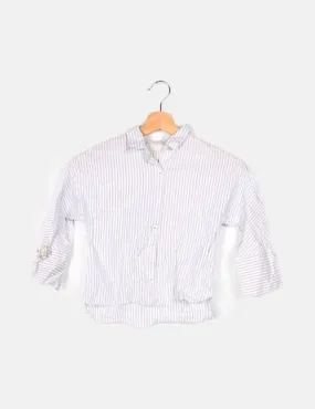 Zara Camisa bicolor rayas