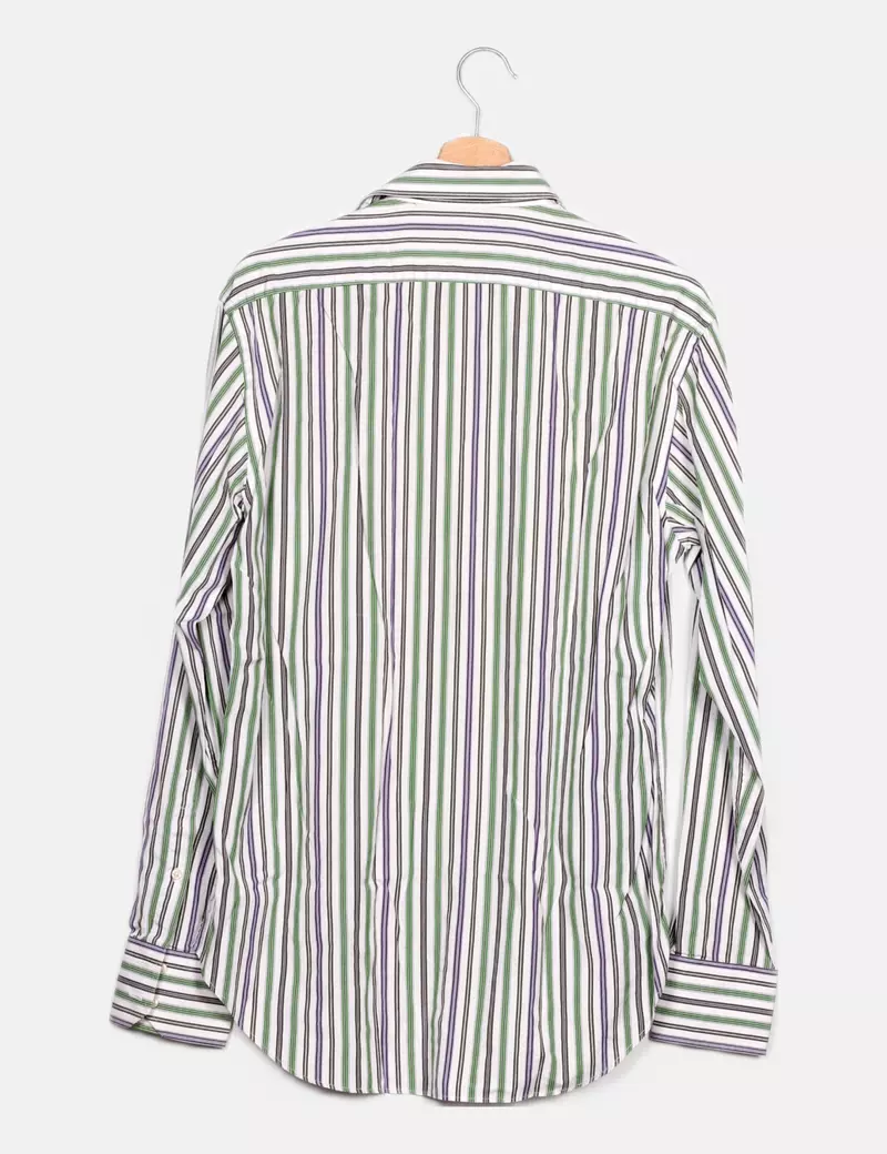 Zara Camisa tricolor rayas