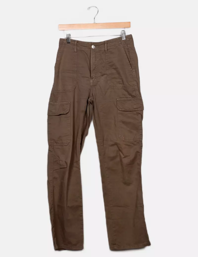 Zara Pantalones cargo Anchos